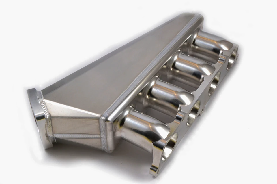 Weldspeed fabricated silver intake manifold for Toyota 3SGE BEAMS